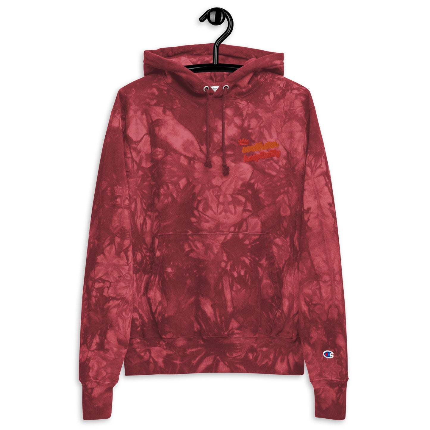 Unisex Champion tie-dye southern hospitality hoodie
