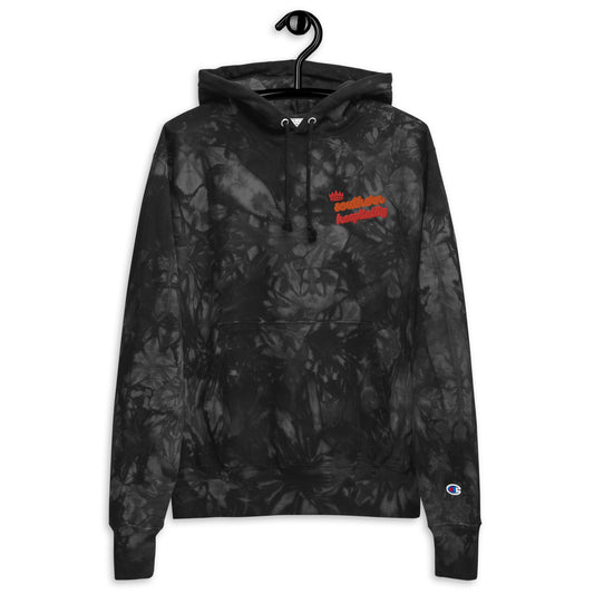 Unisex Champion tie-dye southern hospitality hoodie