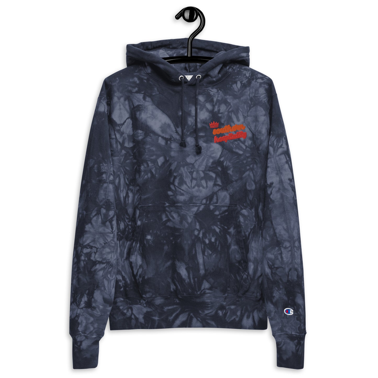 Unisex Champion tie-dye southern hospitality hoodie