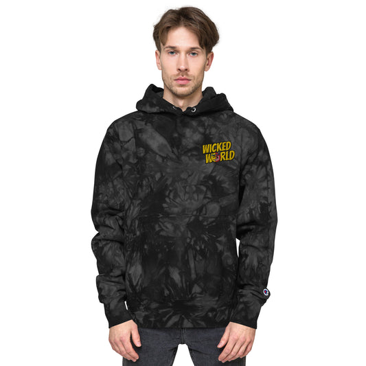 Wckdwrld Champion tie-dye hoodie